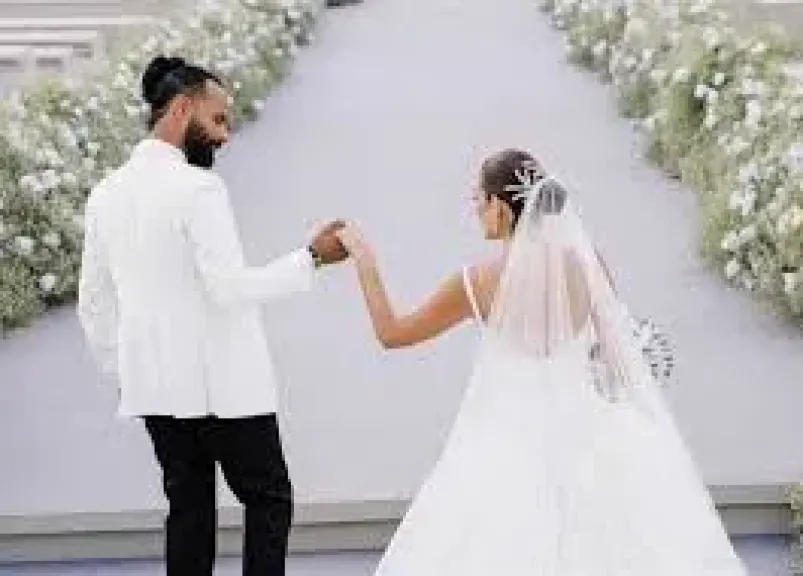 أول صور من حفل زفاف أمينة خليل وأحمد زعتر