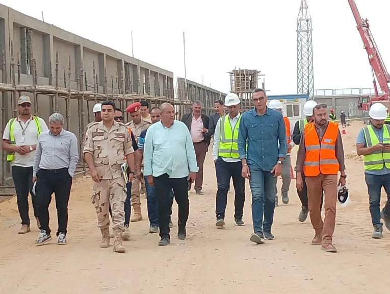 نقل الكهرباء تتابع تطورات الأعمال بمحطة ND7 في مشروع الدلتا الجديدة