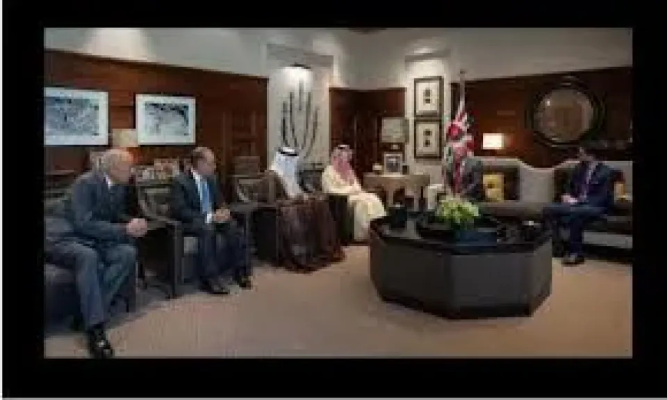 وزير الخارجية يشارك فى اجتماع اللجنة الوزارية العربية الإسلامية مع ملك الأردن