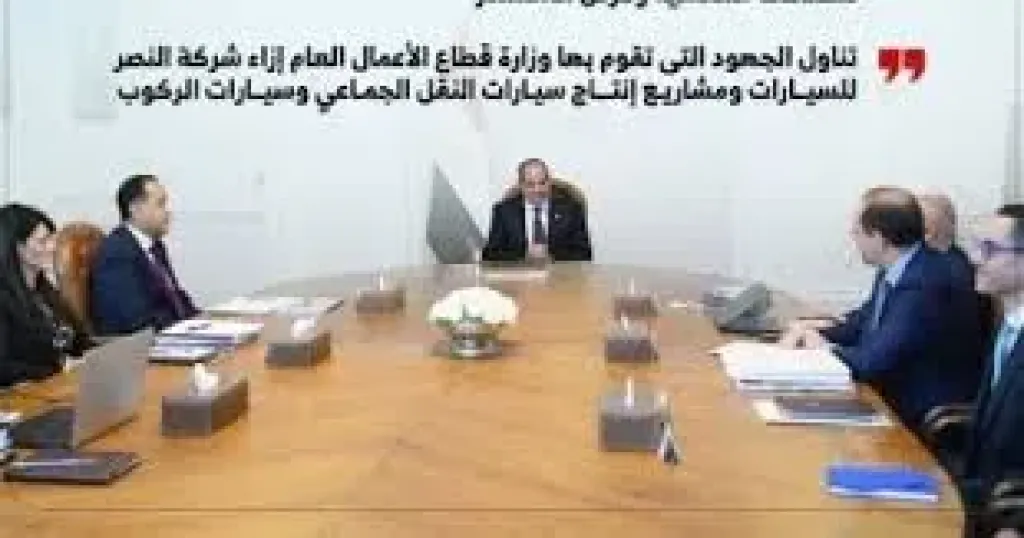 الرئيس السيسى يوجه بمواصلة العمل على تحسين أداء شركات قطاع الأعمال (إنفوجراف)