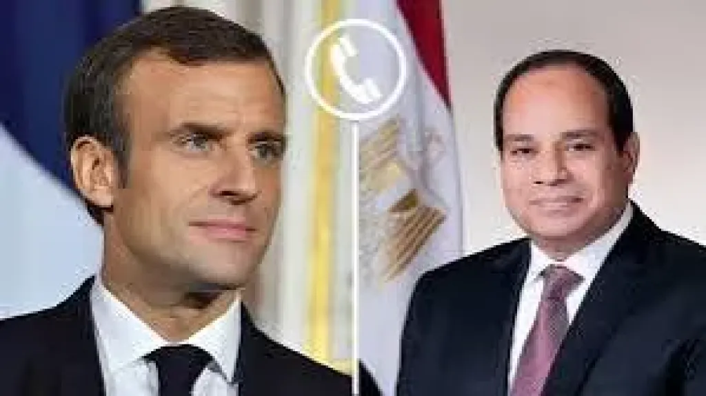 الرئيس السيسى يتلقى اتصالا هاتفيا من ماكرون تناول مجمل العلاقات بين مصر وفرنسا