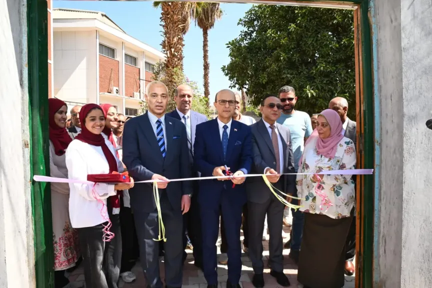 الدكتور المنشاوي يشهد افتتاح أعمال التطوير والإنشاءات الجديدة بكلية التمريض