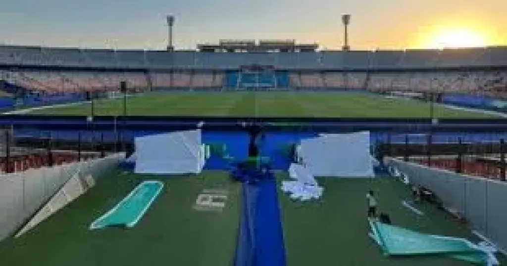 شاهد، استعدادات استاد القاهرة لاستقبال نهائي كأس مصر