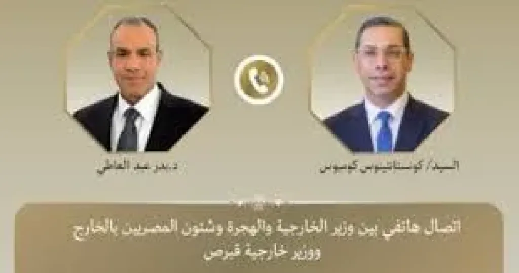 وزير الخارجية يبحث مع نظيره القبرصى جهود مصر لوقف إطلاق النار فى غزة