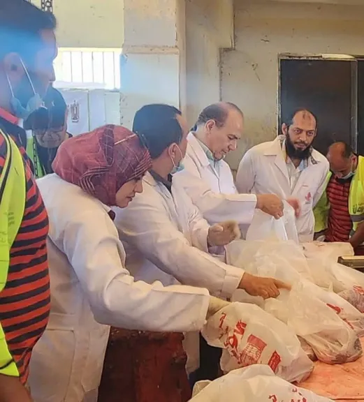 ذبح ٩٦٨أضحية بمجازر الطب البيطري  بالمجان فى ثانى أيام عيد الأضحي