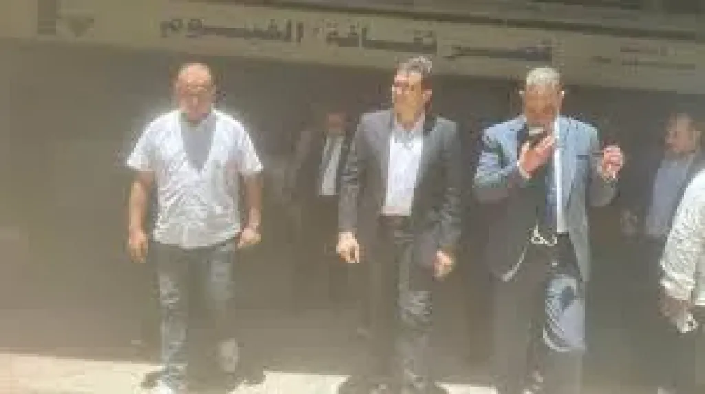 أحمد هنو يتفقد قصر ثقافة الفيوم لمتابعة أعمال التطوير