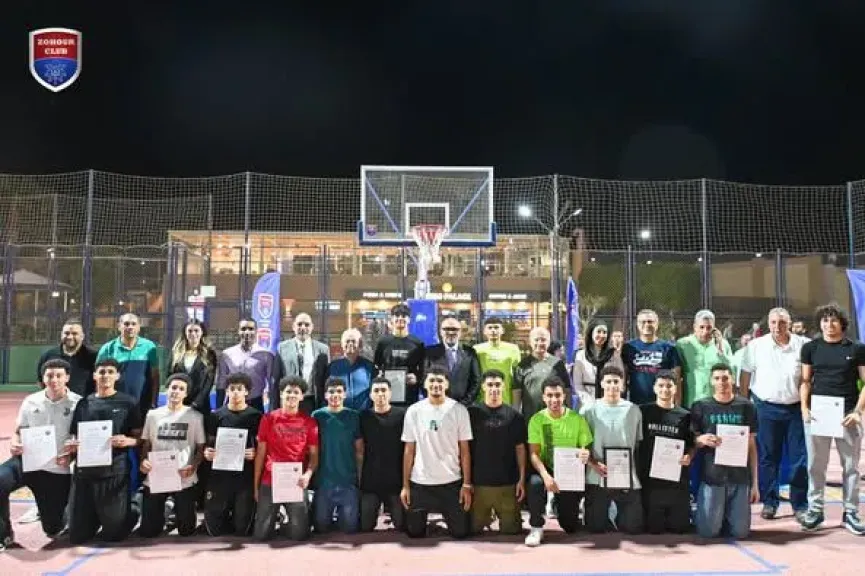 العاب الصالات بنادي الزهور تختتم الموسم بنجاح كبير