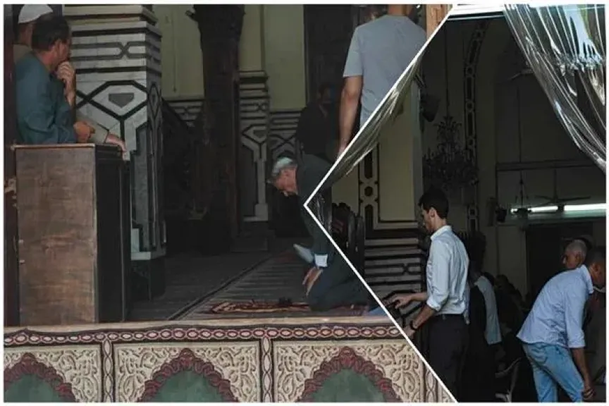 انتهاء صلاة الجنازة وتشييع جثمان نجل الموسيقار صلاح الشرنوبي