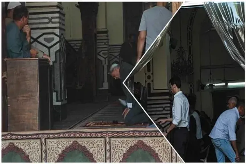 محمد الشرنوبي يتقدم مشيعي جنازة نجل الموسيقار صلاح الشرنوبي