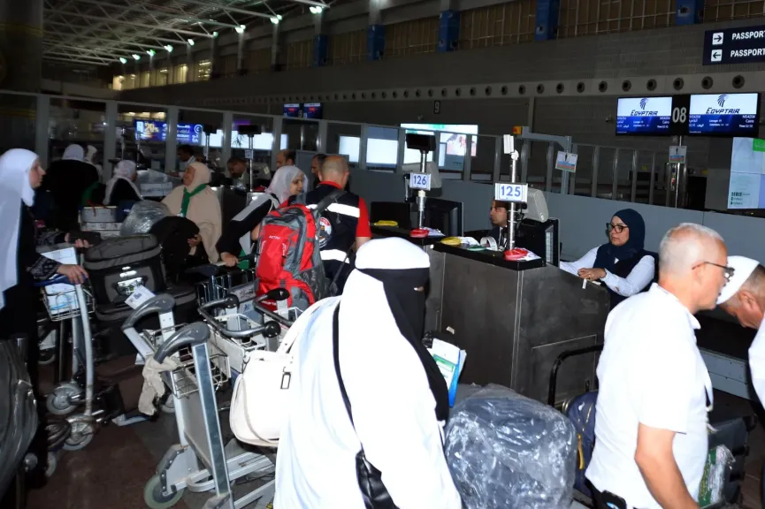 مصر للطيران تسير غدًا 21 رحلة جوية لعودة حجاج بيت الله الحرام