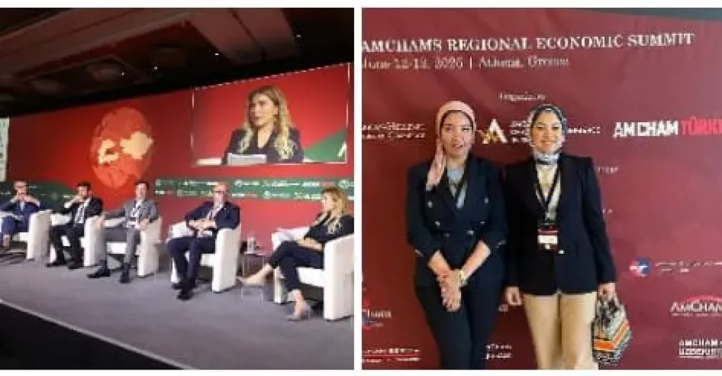 المقاولون العرب تشارك في  القمة الاقتصادية  الثانية لغرف التجارة الأمريكية AmChams بمدينة أثينا باليونان