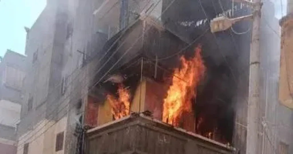 مصرع مسن فى حريق منزل بأبوصوير بالإسماعيلية