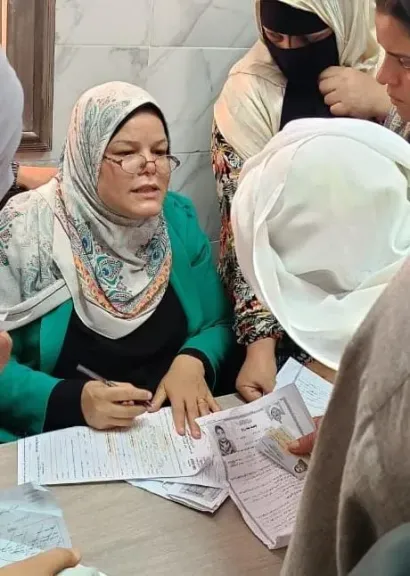 إستخراج بطاقات الرقم القومي بالمجان لـ285 سيدة بزاوية صقر بأبو المطامير