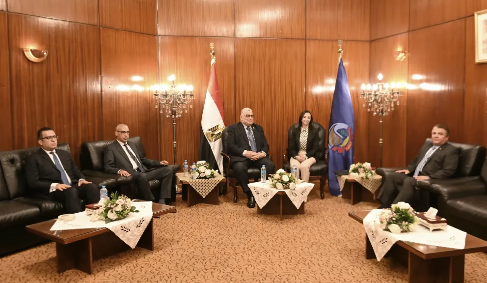 محافظ البحيرة تستقبل رئيس مجلس الدولة لافتتاح فرع ثوثيق مجمع محاكم مجلس الدولة