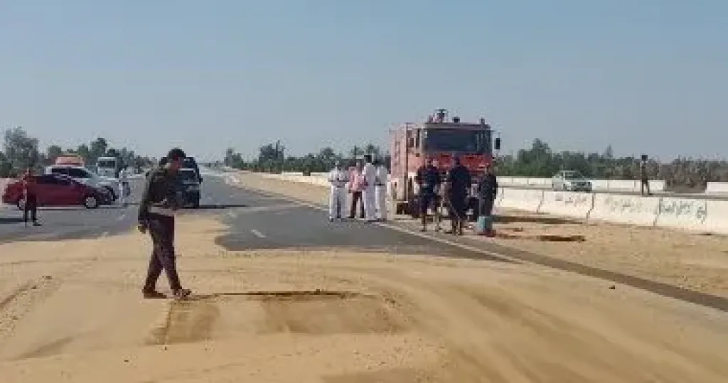 السيطرة على تسريب فى خط غاز وحريق محلين تجاريين في الإسماعيلية