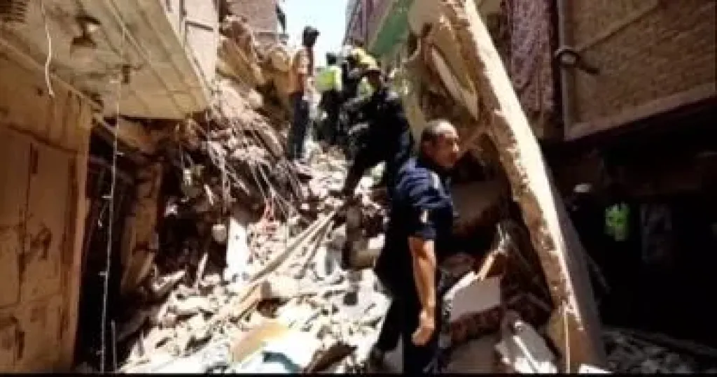 ارتفاع عدد المتوفين بعقار حدائق القبة المنهار لـ 10 أشخاص