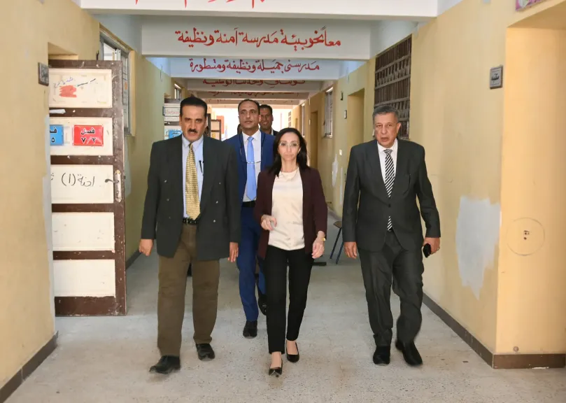 جاكلين تؤكد تواجدنا اليوم يحمل رسالة طمأنينة إلى الطلاب وأولياء الأمور  والامتحانات تسير بشكل منظم وهادئ