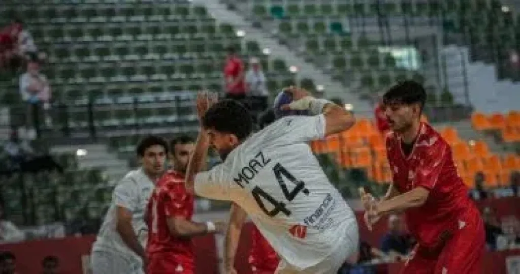 تأخر شباب اليد أمام ألمانيا 13-9 بالشوط الأول فى بطولة العالم ببولندا