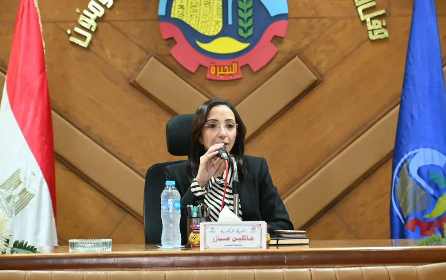 جاكلين خلال رئاستها للمجلس التنفيذي تفعيل مبادرة ”سوق اليوم الواحد” بكافة المراكز  ولا تهاون مع البناء المخالف