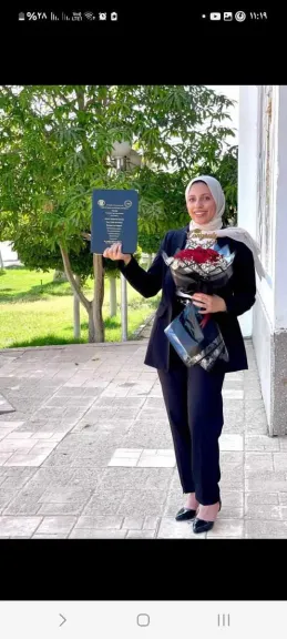 تهنئةللمحاسب محمد عبدالمجيد بالادارة الصحية بفاقوس بنجاح كريمته مرنا