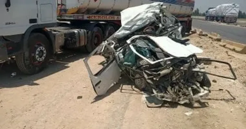 مصدر بأمن المنوفية: ضحايا حادث الطريق الإقليمى اليوم من قرية كفر السنابسة