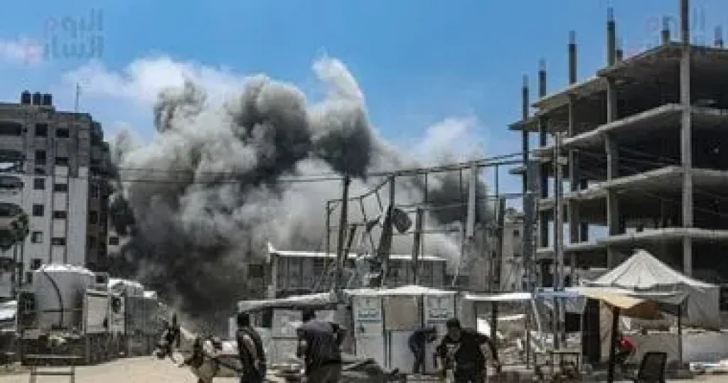 استشهاد 14 فلسطينيا بينهم 5 أطفال في قصف الاحتلال الإسرائيلي على غزة