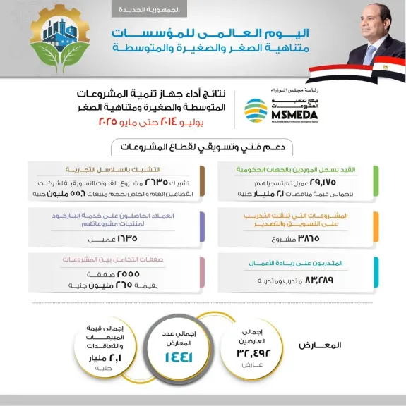 57.5 مليار جنيه لتمويل المشروعات الصغيرة خلال 11 عامًا