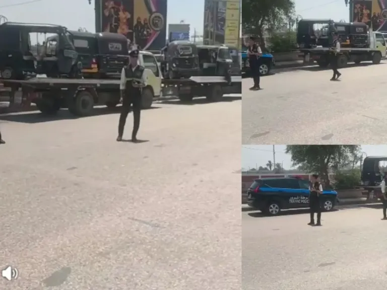 حمله مكبره للانضباط مرور  اسيوط