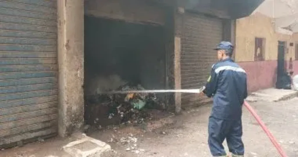 السيطرة على حريق محل ملابس فى منطقة حلوان دون إصابات