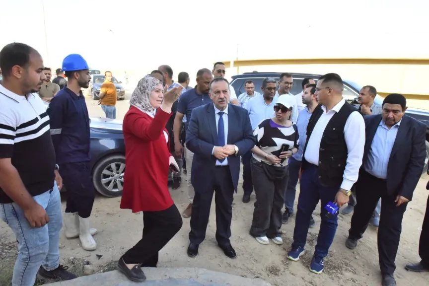 محافظ أسيوط يتفقد محطة معالجة المشايعة ضمن مشروع الصرف الصحي