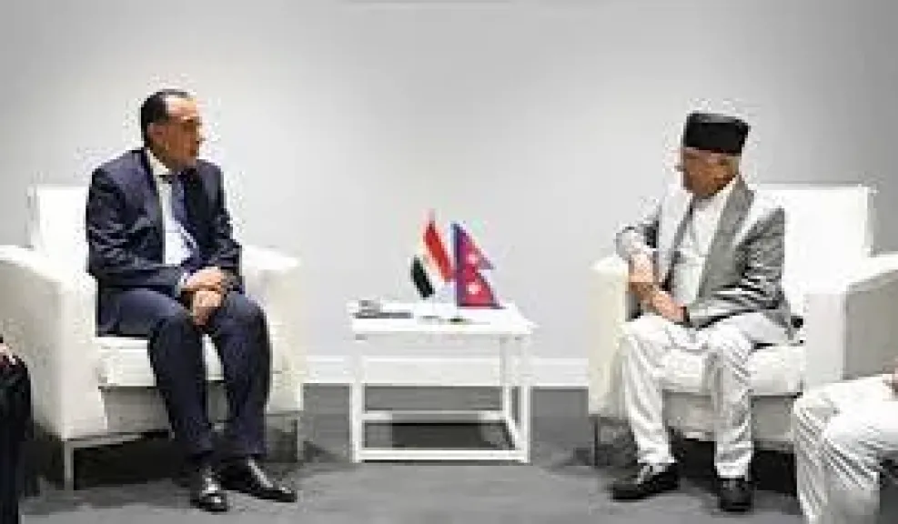 رئيس الوزراء يلتقي رئيس وزراء نيبال