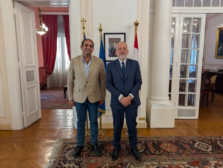 رئيس جامعة بورسعيد يبحث مع سفير اليونان بالقاهرة آفاق التعاون الأكاديمي مع الجامعات اليونانية