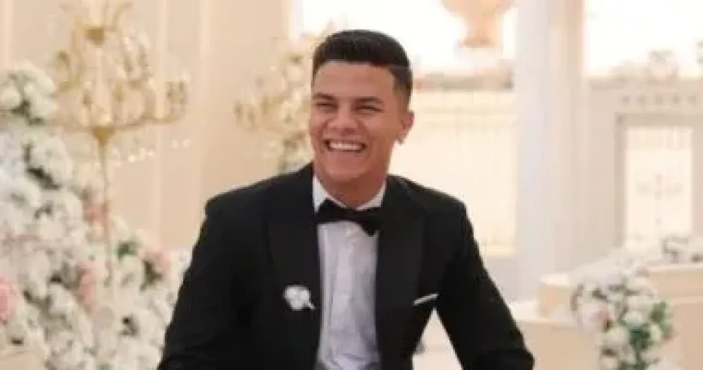 محمد شحاتة لاعب الزمالك ينشر صورة من حفل زفافه