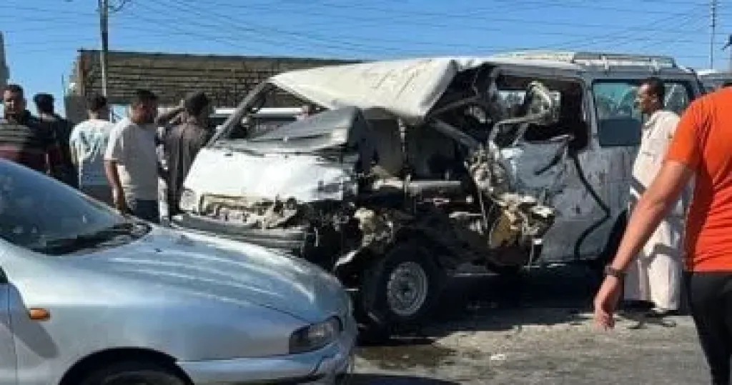 إصابة 8 أشخاص بحادث مرورى فى دمياط