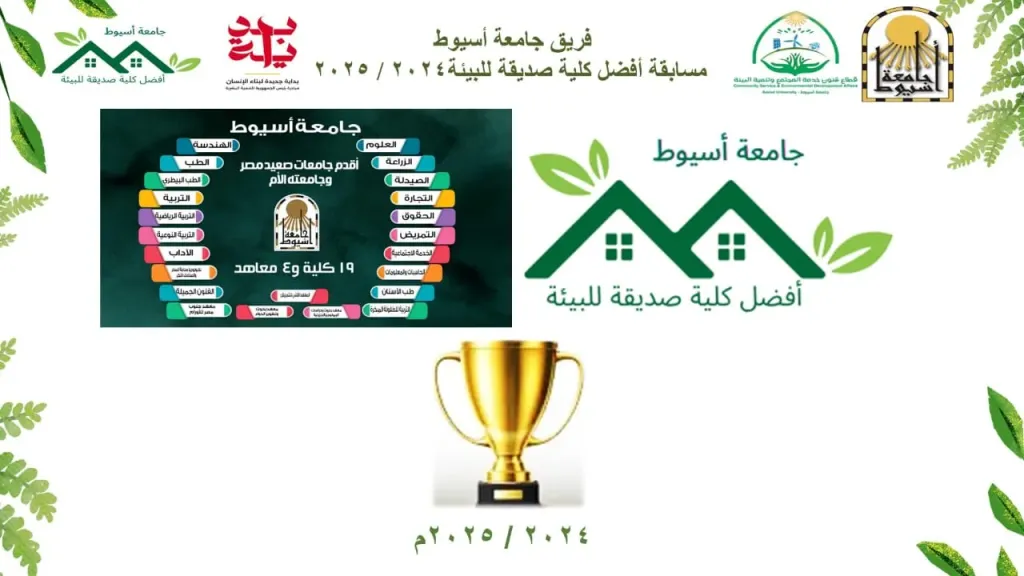 جامعة أسيوط تواصل فعاليات مسابقة ”أفضل كلية صديقة للبيئة