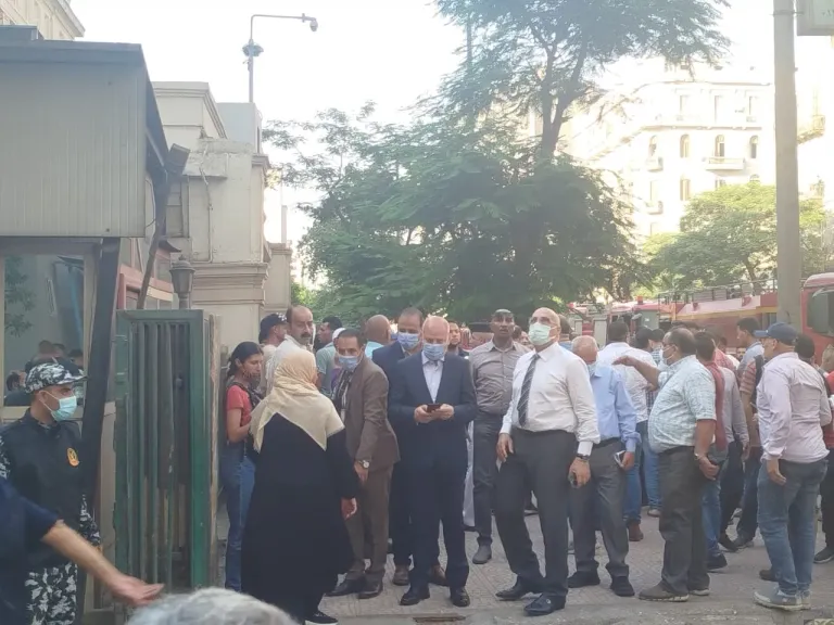 محافظة القاهرة :قوات الحماية المدنية تمكنت من اخماد حريق سنترال رمسيس دون إصابات او وفيات