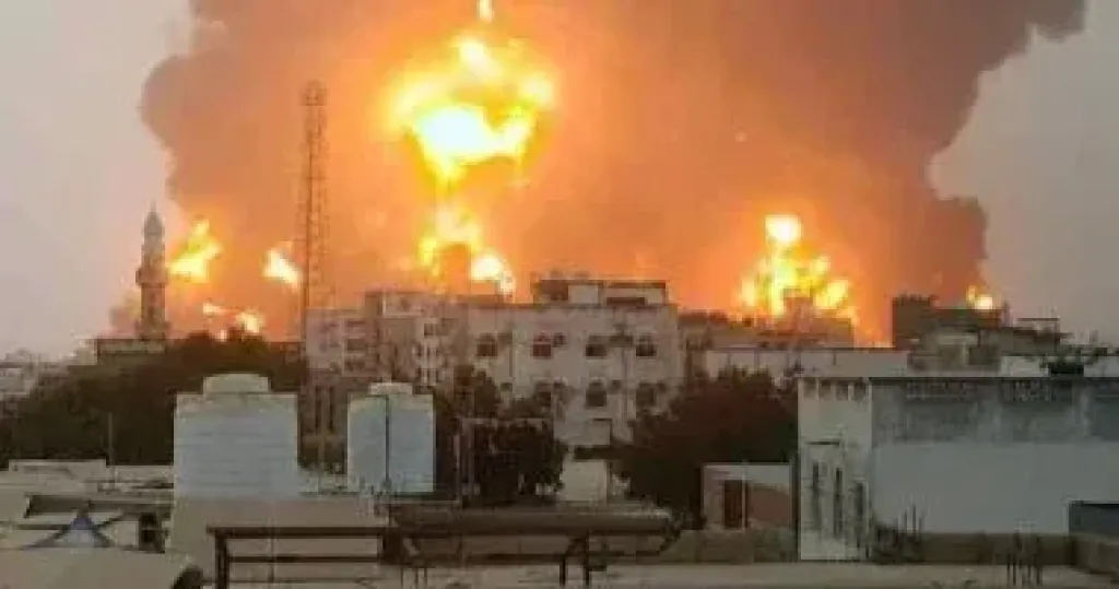 قصف إسرائيلى يستهدف منطقة المجمع الرئاسى فى العاصمة اليمنية صنعاء
