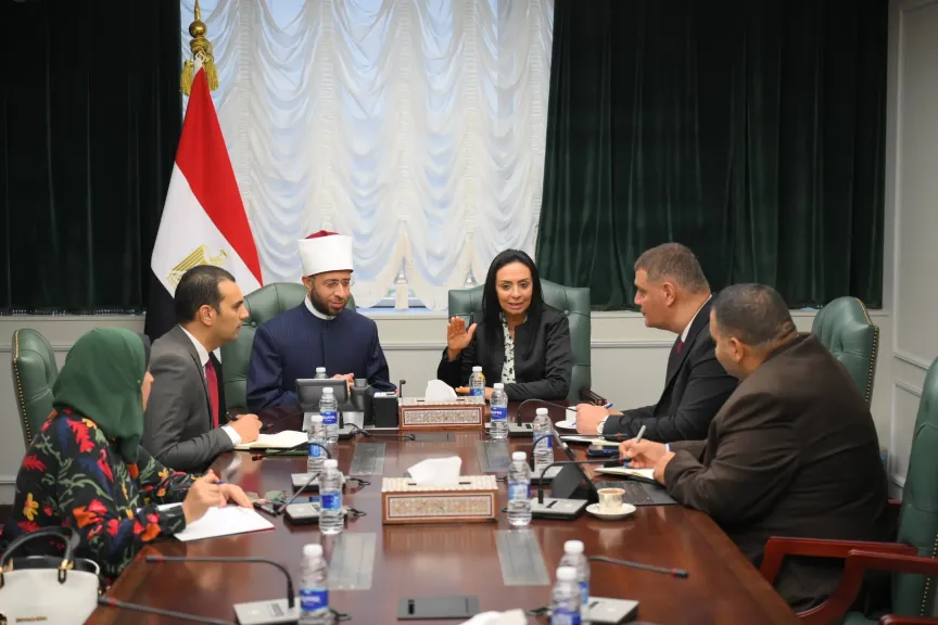 وزيرة التضامن تستقبل وزير الأوقاف لبحث التعاون في دعم الأسر الأولى بالرعاية