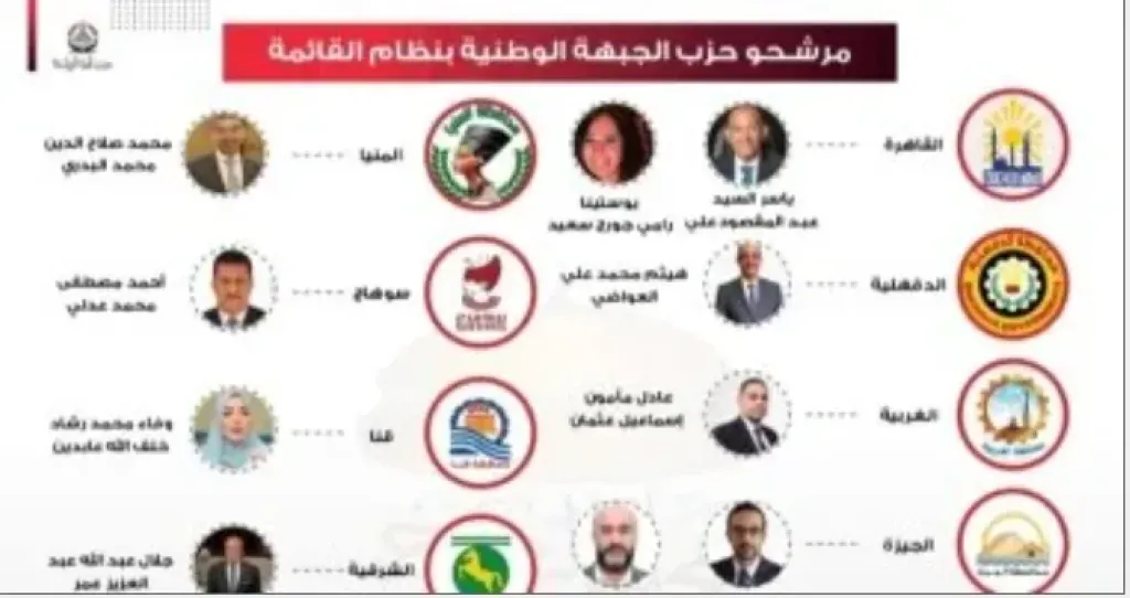 حزب الجبهة الوطنية: 12 مرشحا للحزب على القائمة الوطنية من أجل مصر في انتخابات الشيوخ