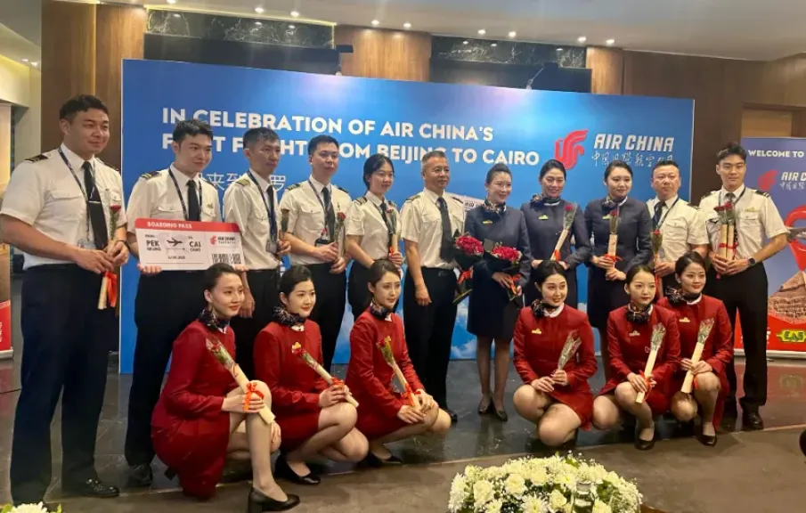 طيران Air China يدشن أولى رحلاته لمطار القاهرة الدولي