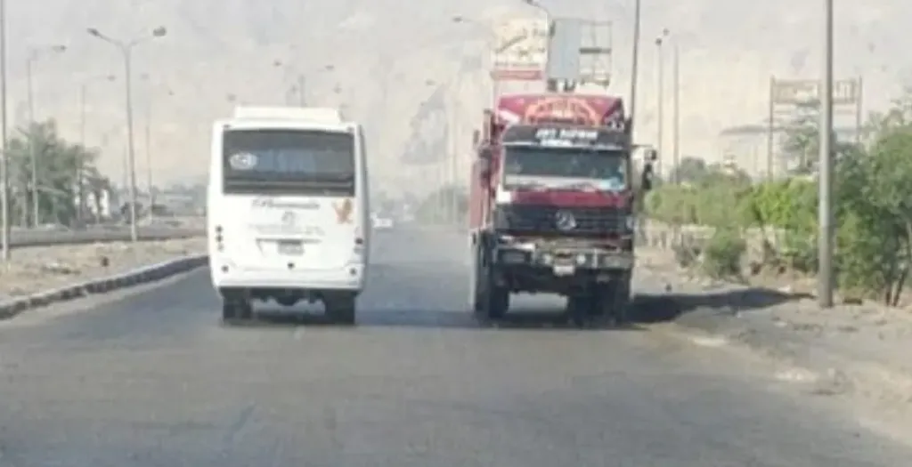 الداخلية تضبط سائق سيارة ربع نقل يسير عكس الاتجاه فى الجيزة