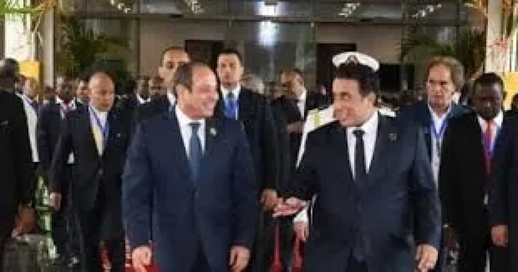 الرئيس السيسى يلتقى رئيسى موريتانيا والجابون و”المنفى” ورائد منطقة التجارة الحرة القارية الأفريقية