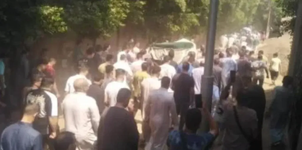 تشييع جنازة لاعب الفلاى بورد وسط حزن كبير من أهالى زاوية بمم فى المنوفية