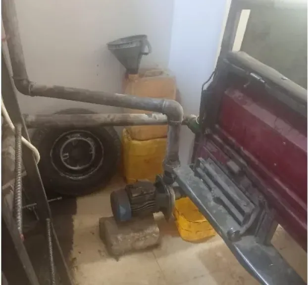 ضبط طن من زيت الطعام المستعمل داخل مصنع  بالفشن بنى سويف