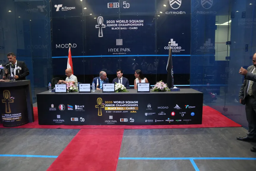 انطلاق بطولة العالم للناشئين للإسكواش في مصر برعاية مجموعة كايرو ثري ايه