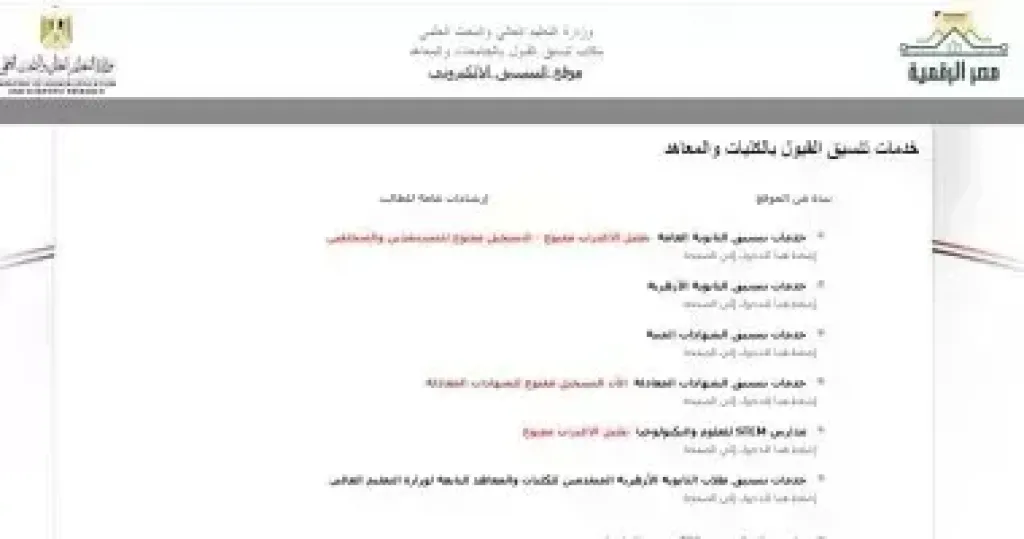 توقعات بارتفاع الحد الأدنى لتنسيق كليات علمى من 1 لـ 2% عن العام الماضى