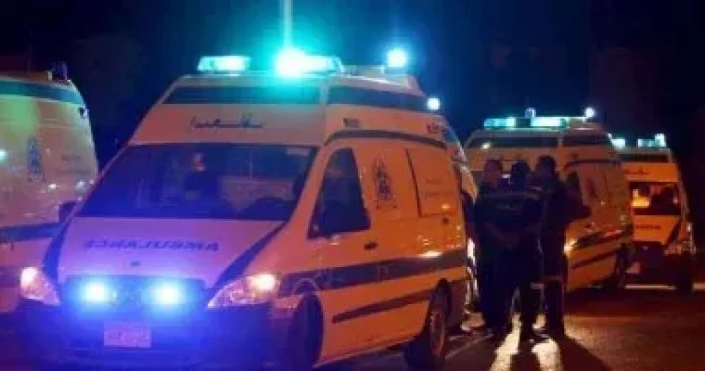 إصابة 7 أشخاص فى حادث تصادم سيارة ملاكى وأخرى سوزوكى على طريق بنها القناطر