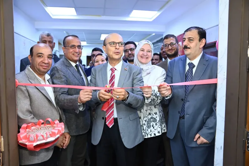 الدكتور المنشاوي يفتتح أعمال تطوير شاملة بالمستشفى الجامعي