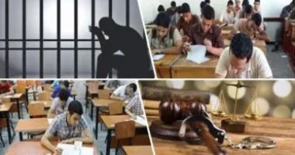 اليوم نظر محاكمة الطالب المتهم بتشويه وجه زميله بسبب الغش فى البدرشين