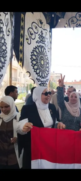 تزايد أعداد الناخبين من السيدات فى لجان إمبابة.